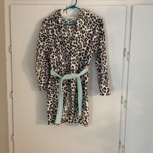 Cat and Jack Snow Leopard Bathrobe with Hood